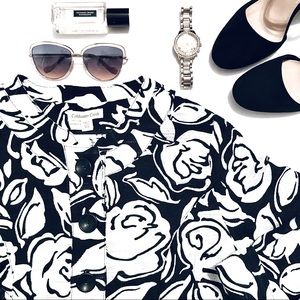 Coldwater Creek Floral Jacket Plus Size Petite 14